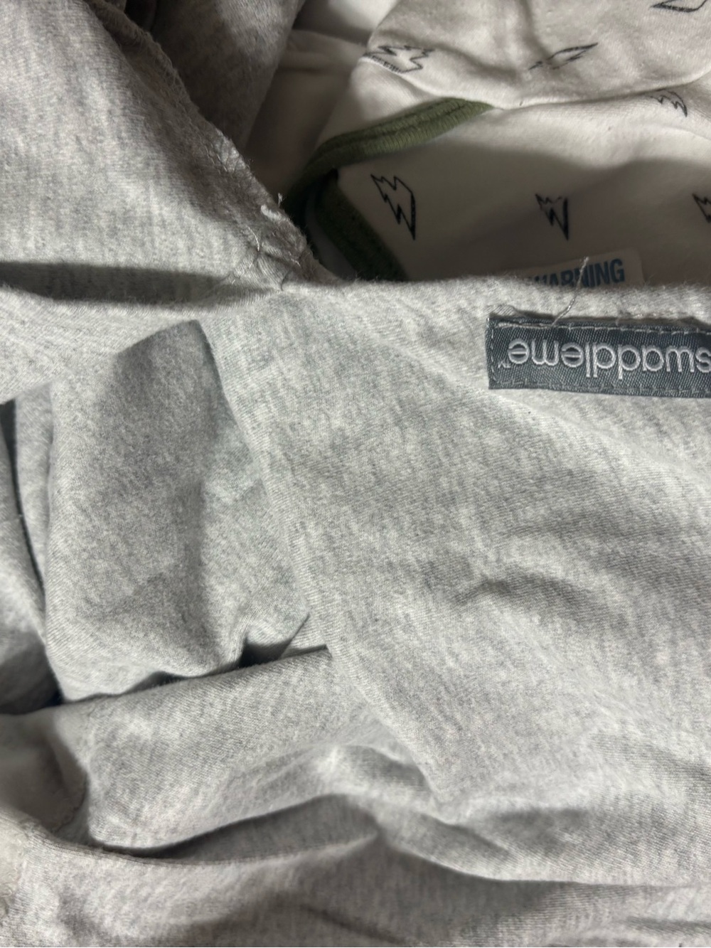 SwaddleMe Gray Baby Swaddle Blanket like 10 swaddles 0-3 months and 3- 6 months
